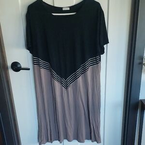 Elegant Black and Tan Women's Dress